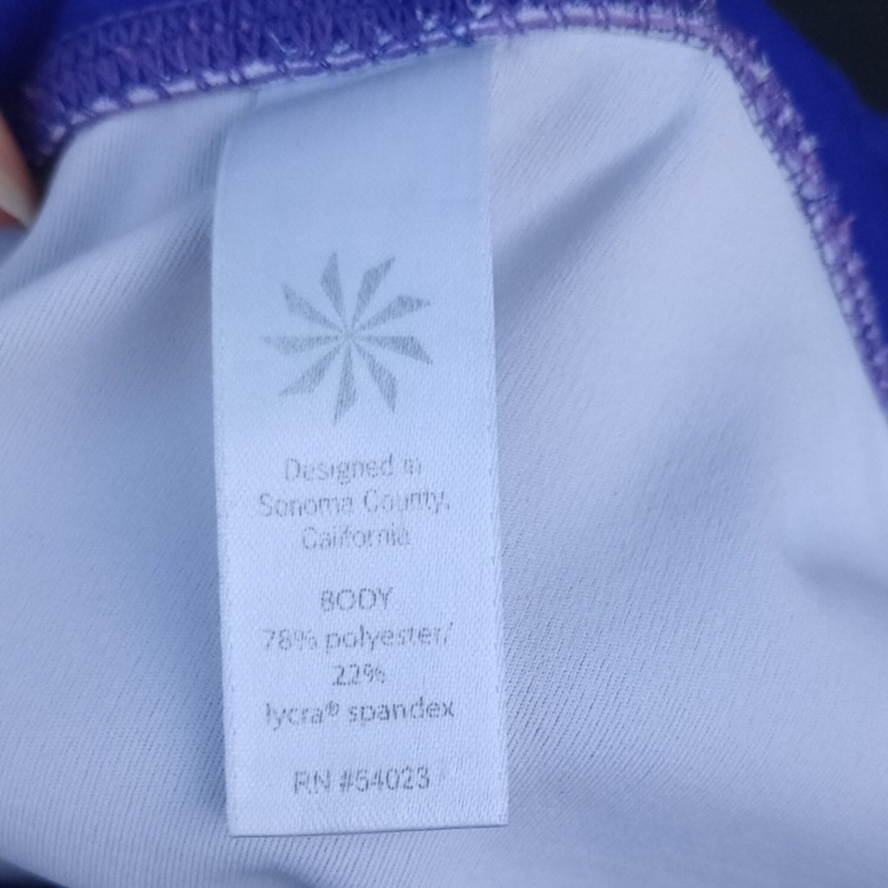 Athleta Vibrant Blue and‎ Striped Jeggings - Picture 7 of 11